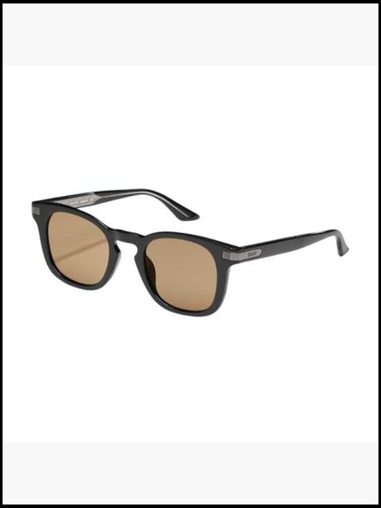 Rounded Square Sunglasses with Protective Case and Cleaning Cloth Bundle main image 5